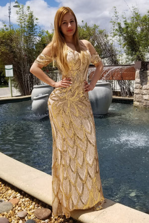 Cinderella Dress Large / Gold Trending