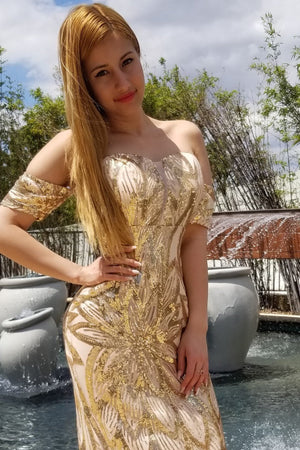 Cinderella Dress Medium / Gold Trending