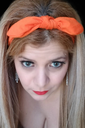 Head Wraps Hair Band (Orange Orange Accessories