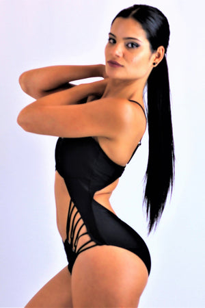 Glamour Monokini (Black) Medium / Black Monokinis