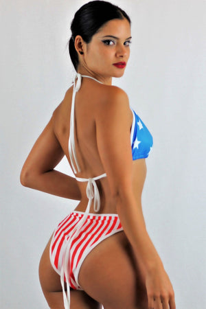 American Stars Bikini Set And Cover Up Medium / Multicolor Aqua