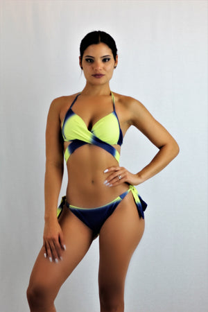 Rainbow Bikini Set (Royal Blue & Aqua) Xlarge / Yellow Royal