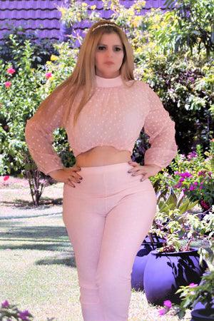 Imperial Lady (Pant Set) (Pink) Trending